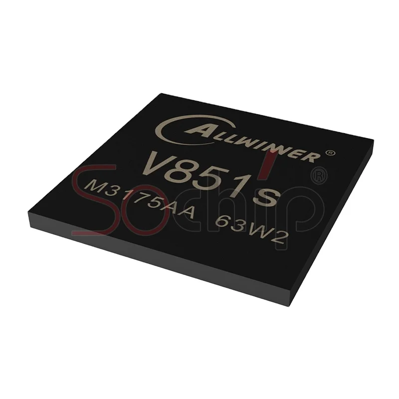 Allwinner V851S3  ic chip integrated circuits SOC which SIP 128MB DDR QFN88 pin to pin V851S