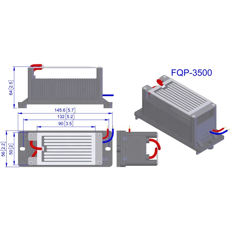 FQP-3500 3500mg Popular Ceramic Plate Long Life Style Longevity Ozone  Generator  Made in China