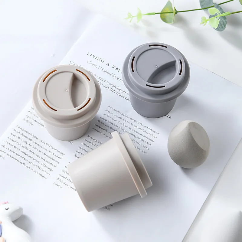 beauty egg cosmetic blender customize make up sponge private label latex free coffee cup makeup sponge