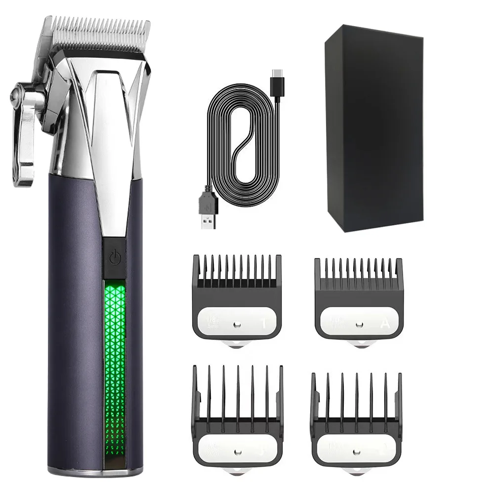 Professional Electric Rechargeable Oil Head Hair Styling Clippers Stainless Steel Hair Cutting Machine Car Use Hotel USB