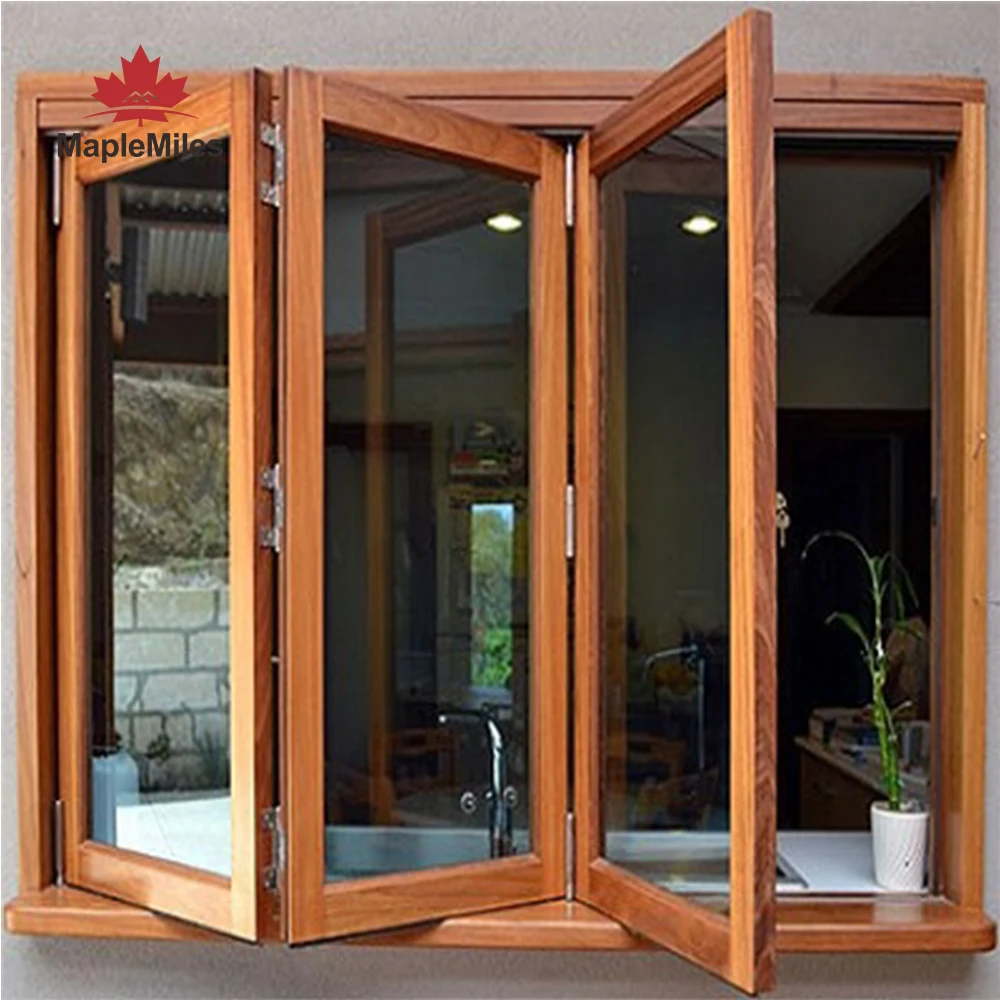 Maplemiles 70 Series Retractable Folding Aluminum Window Push Up Fold Up Window for Home
