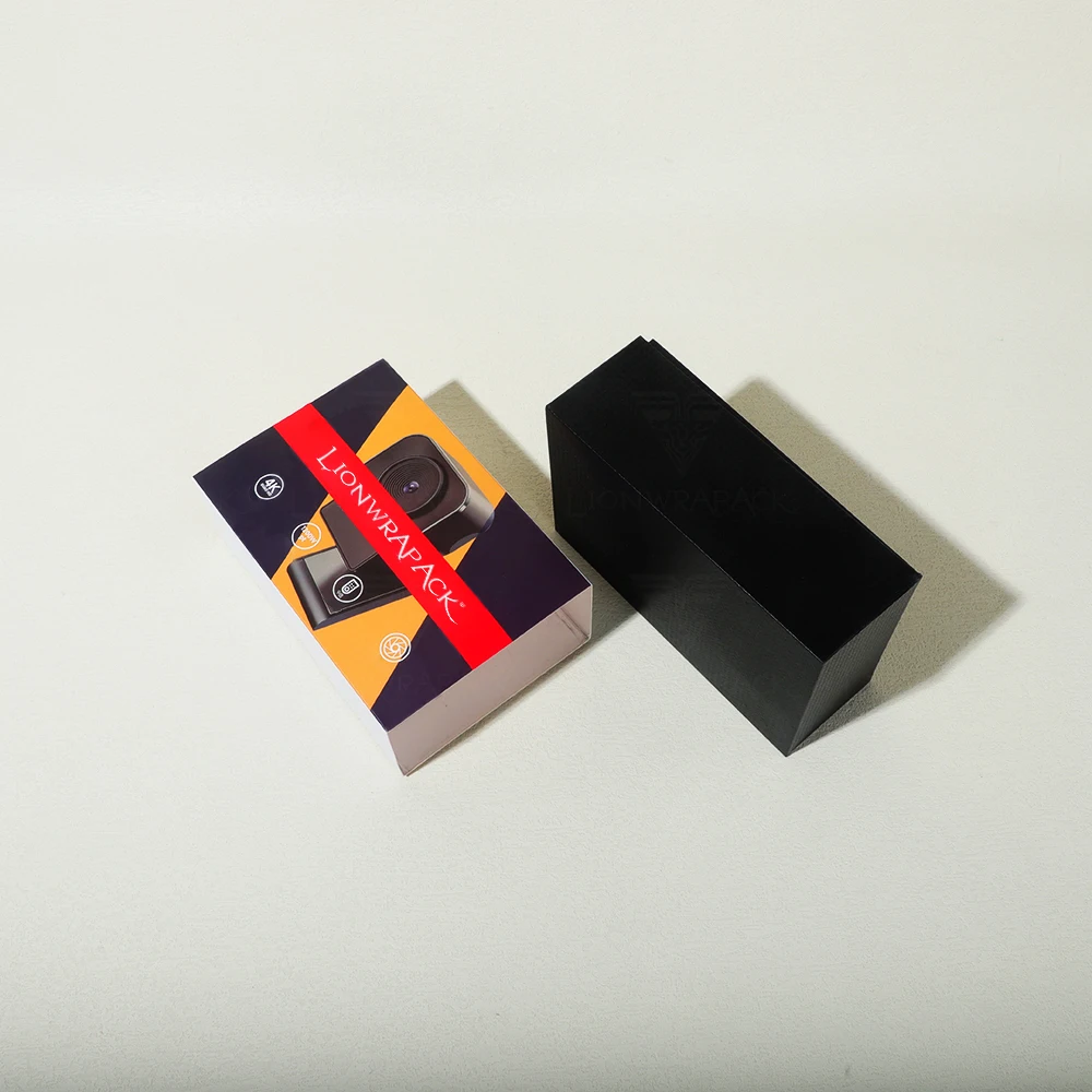 Lionwrapack Customized Packaging Paper Box for Electronics Eco-Friendly Recyclable Gift Boxes with Inner Tray Perfect for Camera