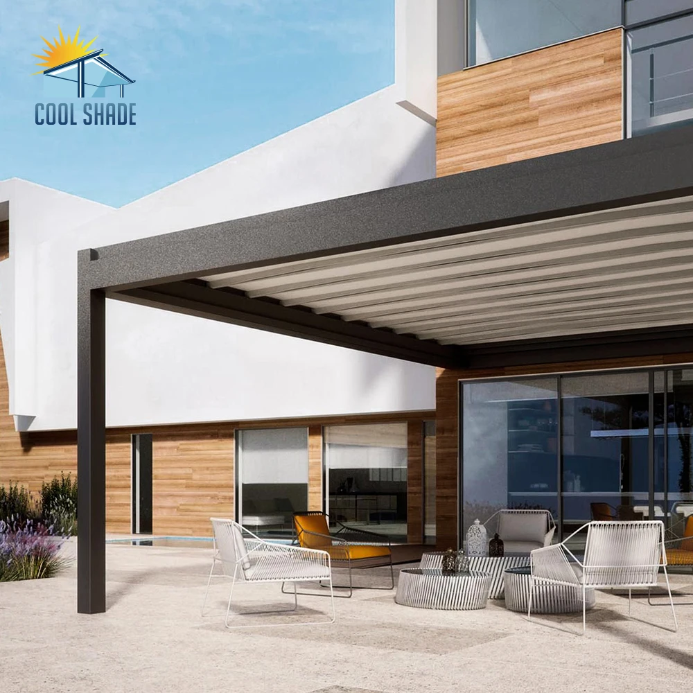 Gazebo Pagola Bioclimatic Motorized Outdoor Modern Pergola Aluminium