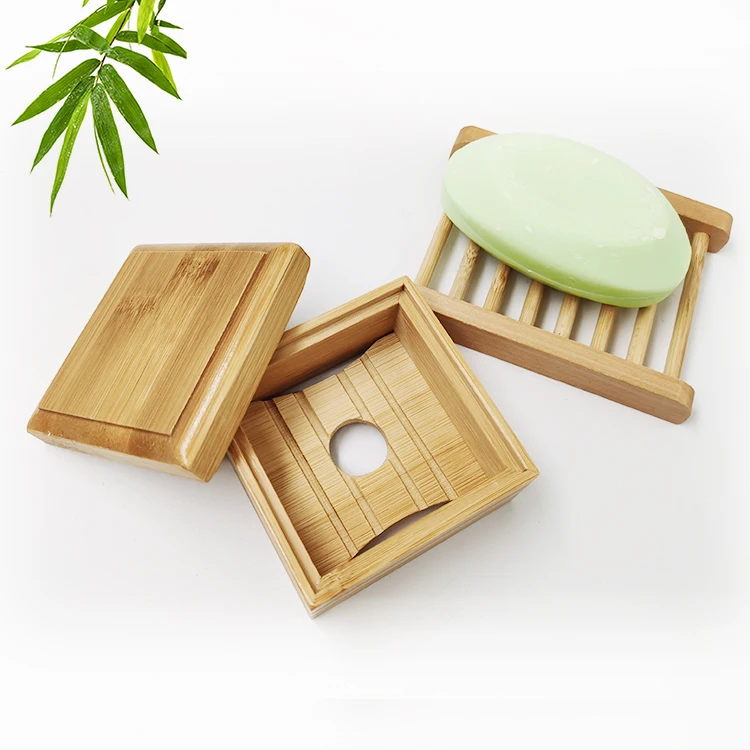 China Supplier Cheap Wholesale Custom Logo Bath Decor Wooden Bamboo Soap Case