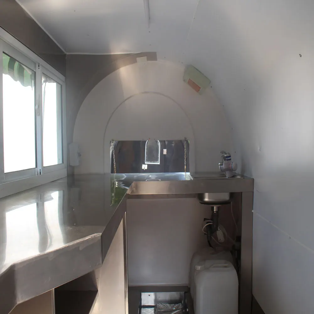 JX-FR280H Small Fiberglass Food Concession Trailers Mobile Food Warmer Carts