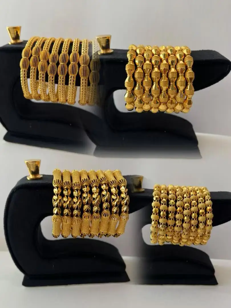 saudi arabic gold bangle no tarnish jewelry wrist cheap assortment yellow 14k gold no rust jewelry in discount