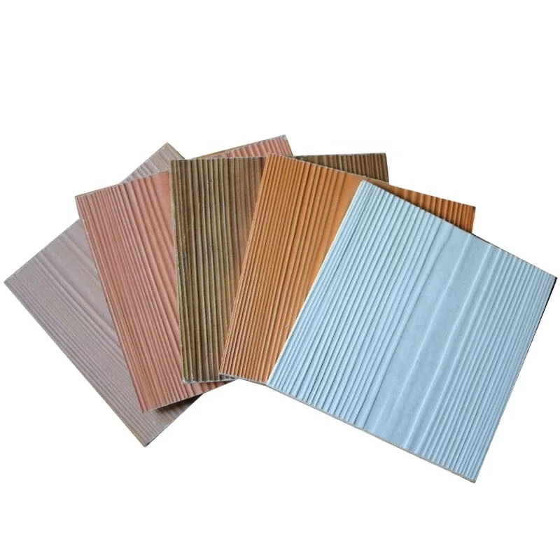 China Factory Price Composite fireproof materials Outdoor Wood Grain Wall Siding Fiber Cement Board