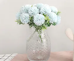 Artificial flower bouquet 5 dandelion ball chrysanthemum Home decoration tabletop display artificial flowers silk flowers