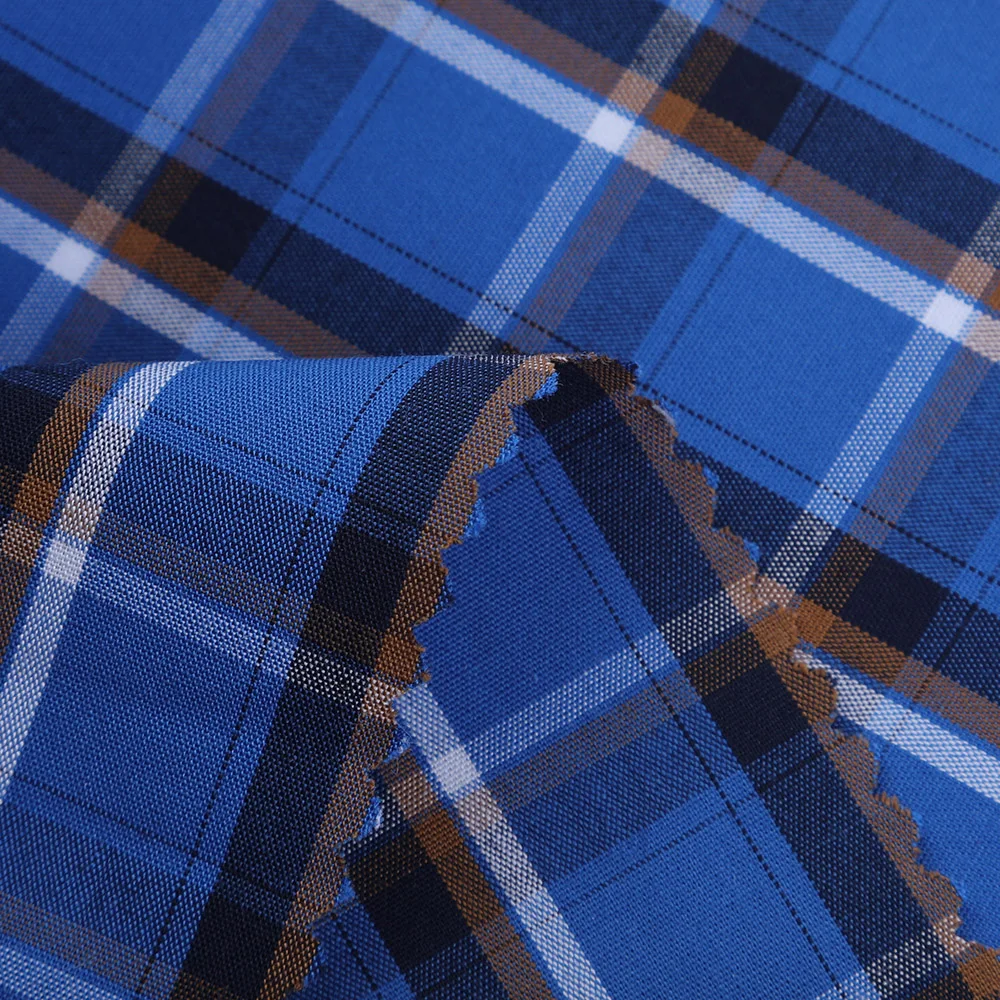 100%cotton combed cotton fabric for mens shirt ready to ship