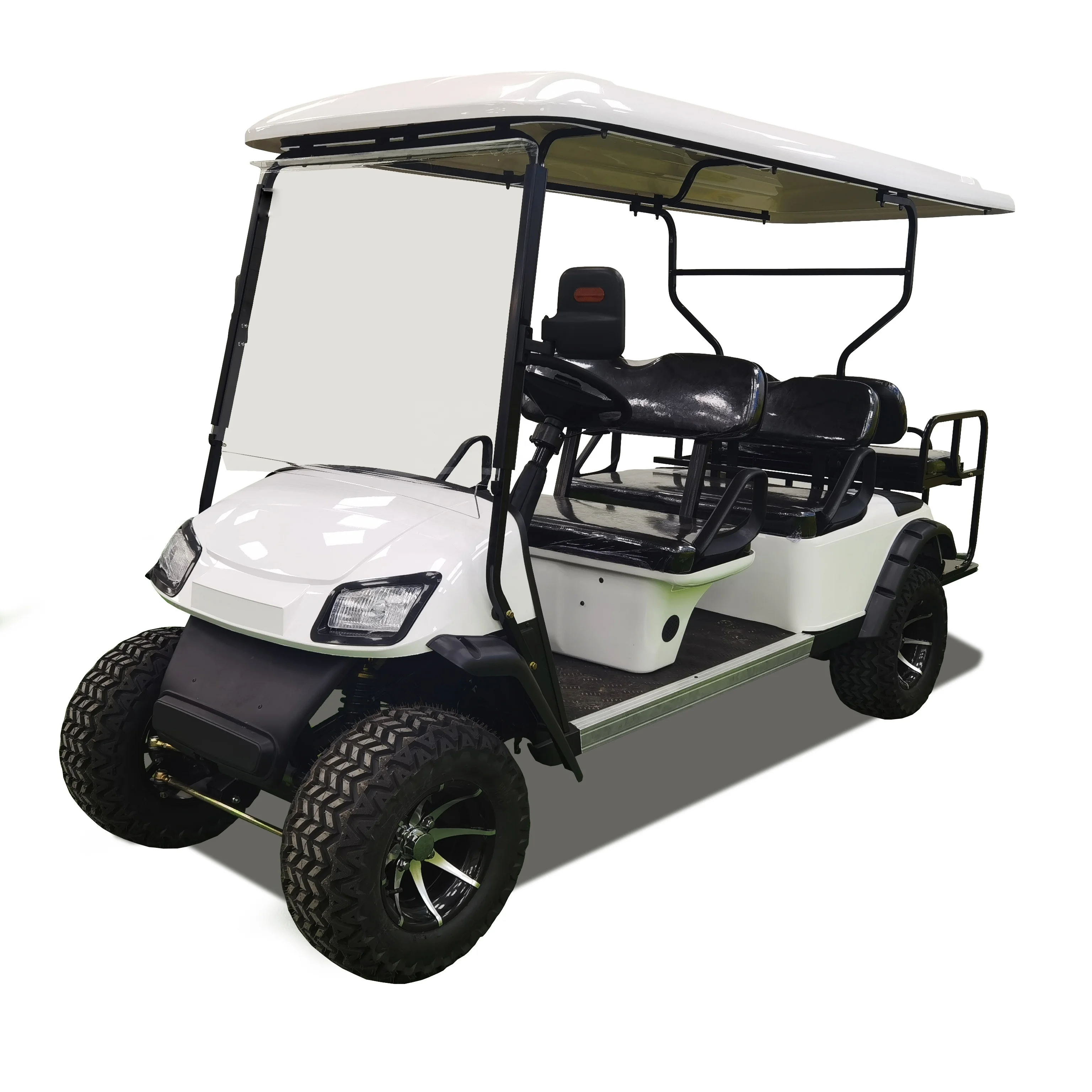 cheap  6 passengers electric golf cart with  off road tire battery powered golf car buggy for sale