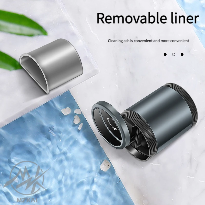 Interior accessories smart electric cigar luxury cigarette kits electronic ashtray usb custom LOGO stainless ashtray for car