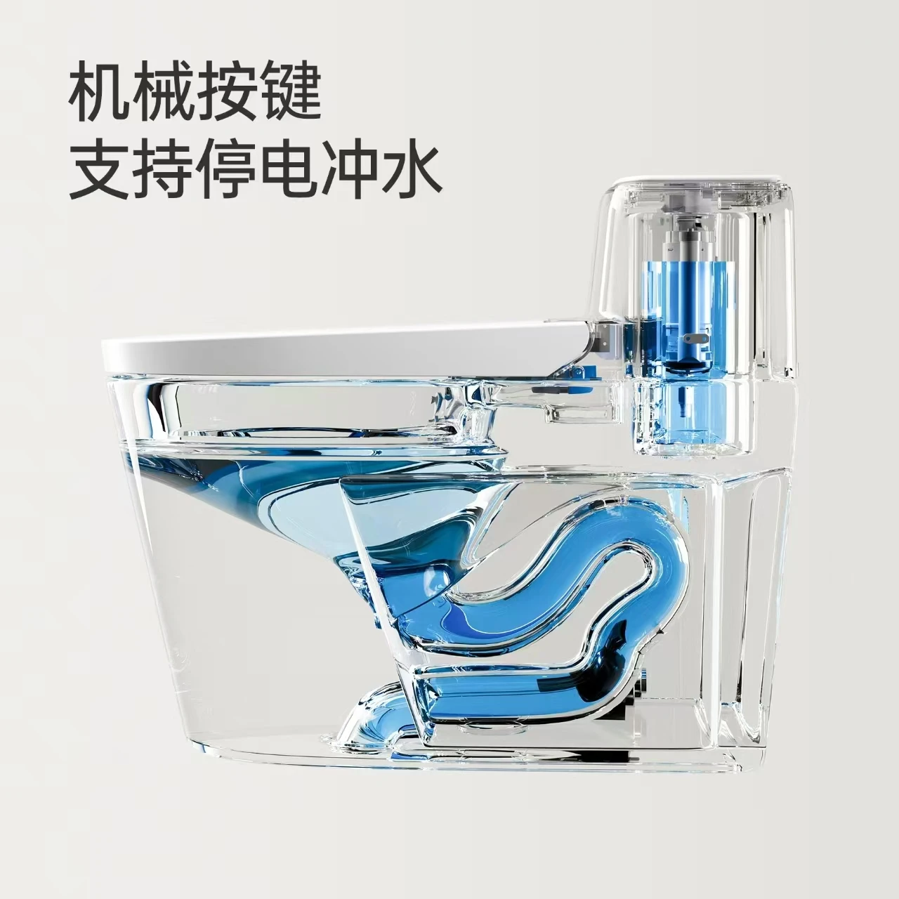 Smart Simple Toilet Seat Advanced Remote Control Heating Seat Ring Flush Away Seat Upgrade Ordinary Toilets Square Bowl Shape