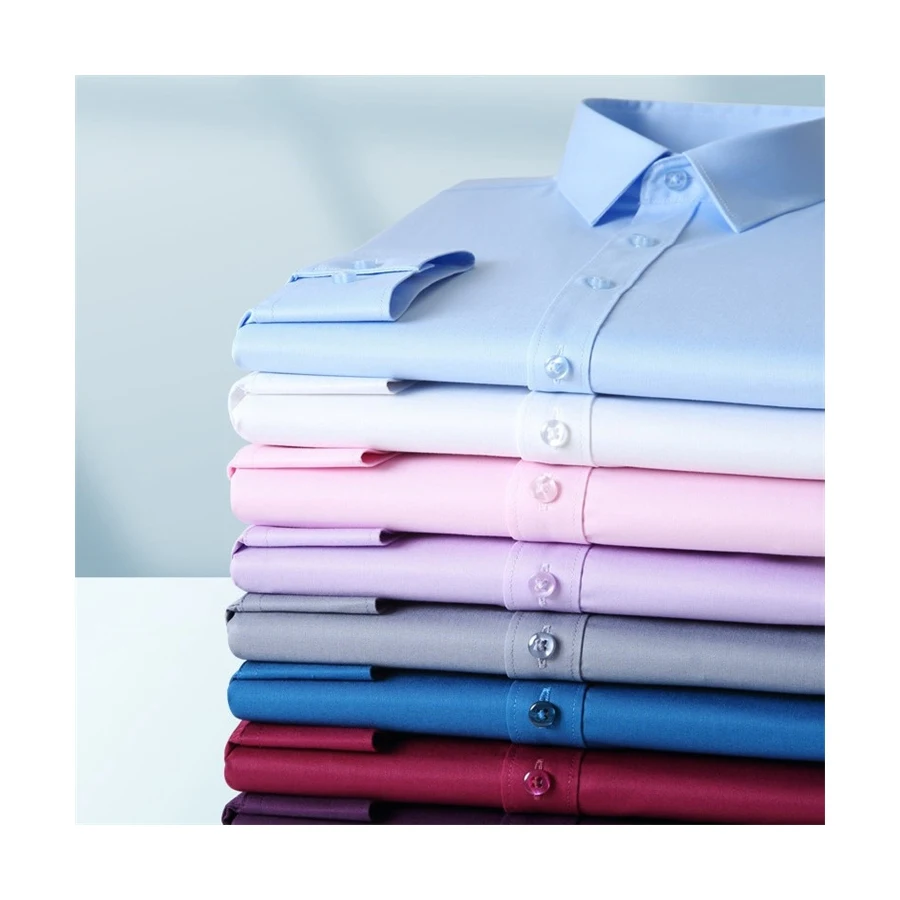 Wholesale Bamboo long sleeved shirts  Casual cool cheap Bamboo textile shirt  Customized stretch logo printed shirt