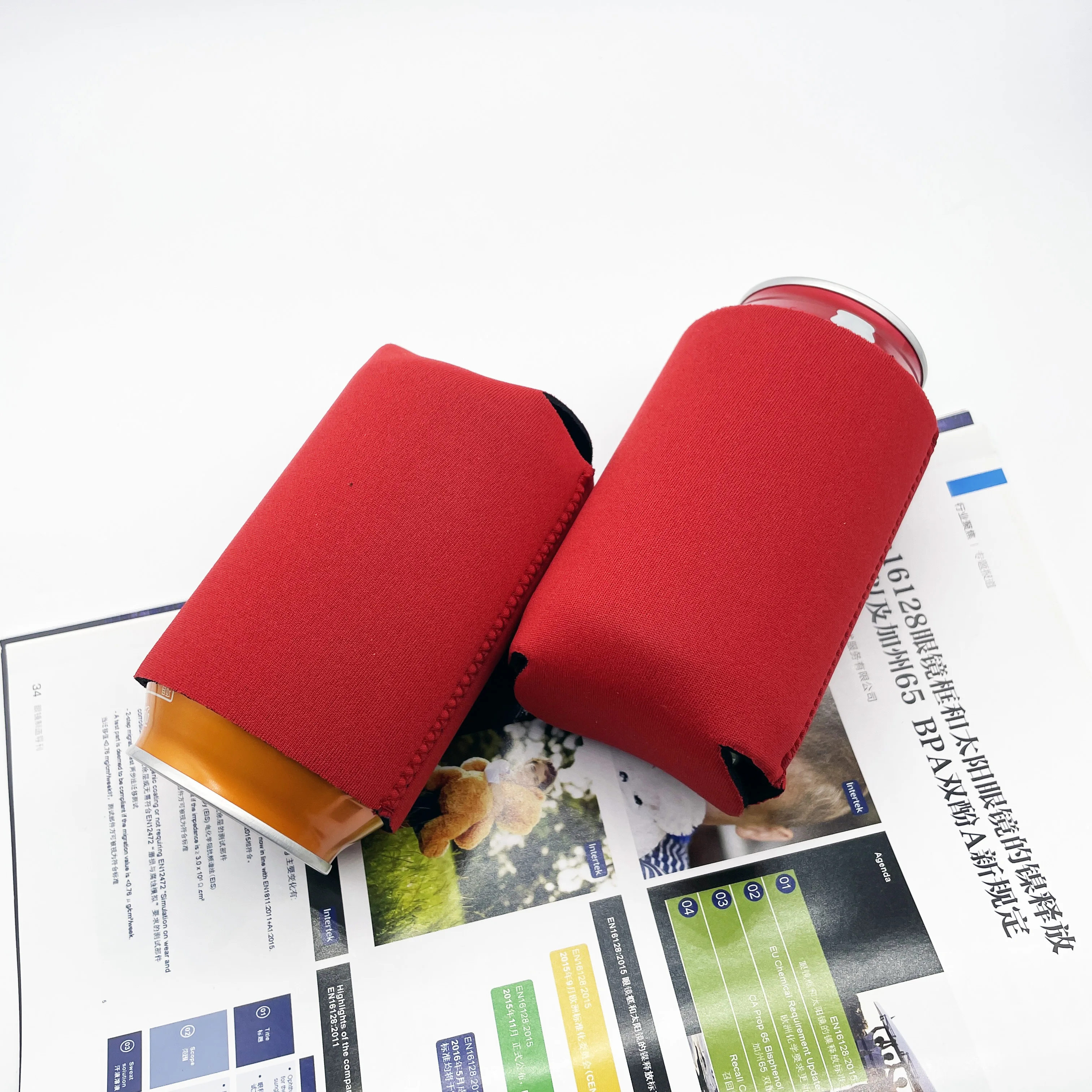 High Quality Custom Logo Magnetic Neoprene Can Cooler Holder