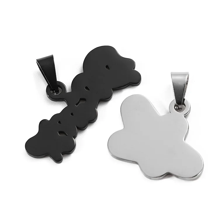 2024 New Fashion Pendant Necklaces Gold Silver Plated Stainless Steel Charms Cute 2d 3D Logo Letter Pendants for Necklace