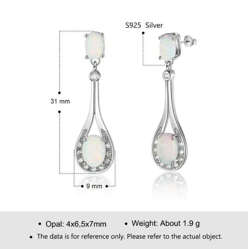 925 Sterling silver Australian Opal Dangle Earrings Women Jewelry ready to ship