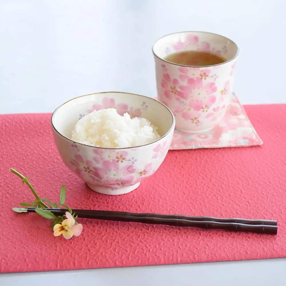 Modern tableware gift luxury tableware sets sakura festival bowl & cup set