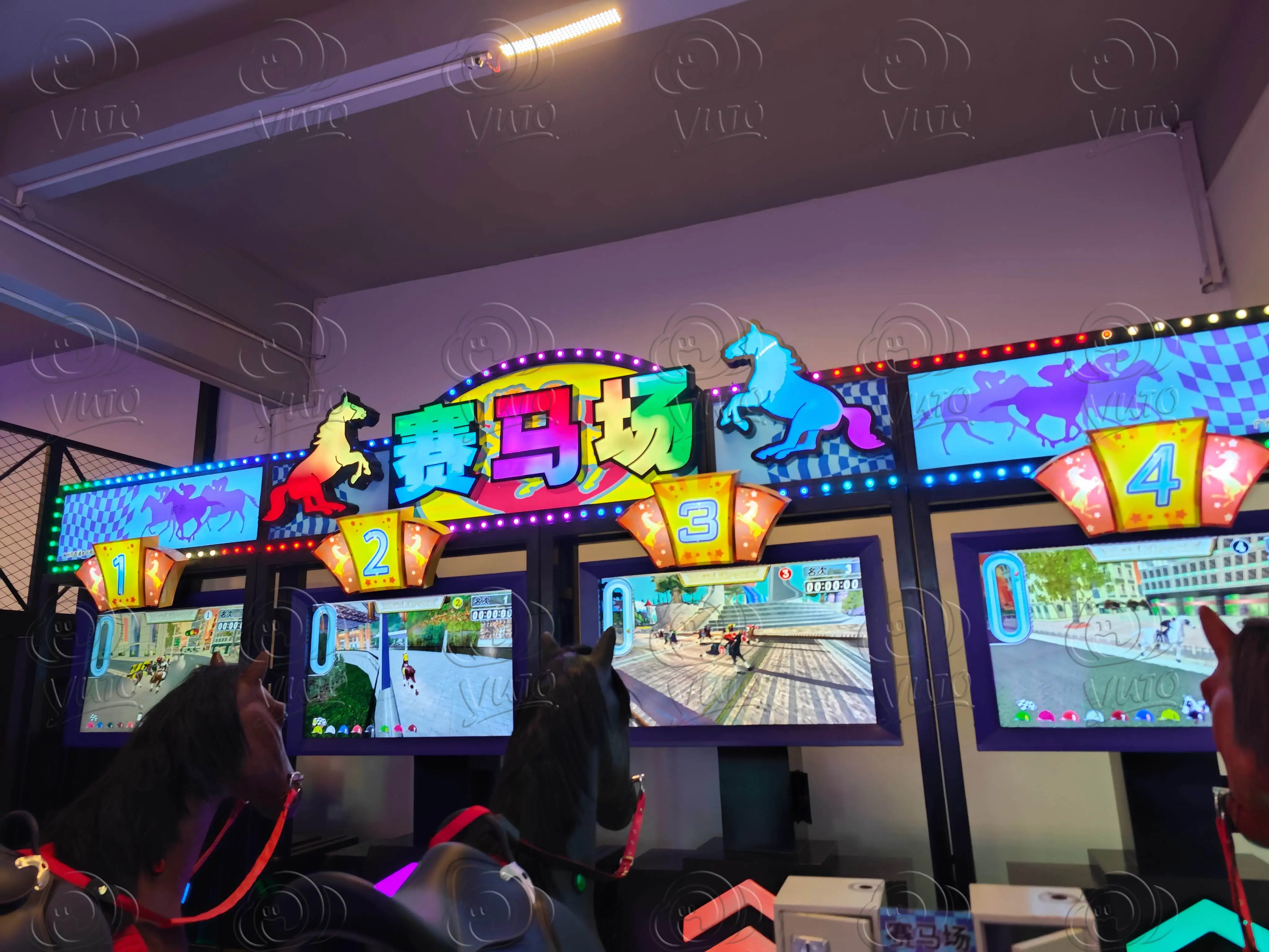 Factory Price GoGo Jockey 4P Horse Riding Simulator Game Machine For Sale|Best Horse Arcade Game Machine Manufacturer From China