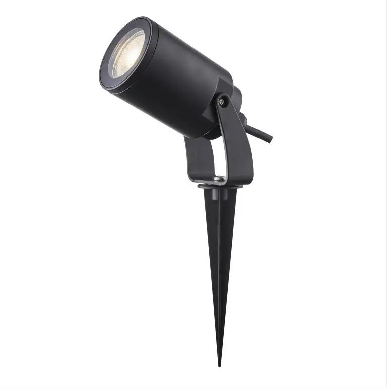 S1017 Ip65 waterproof exterior spike lamp PC material gu10 lampholder Garden Spot Lighting Outdoor Ground Spike Light