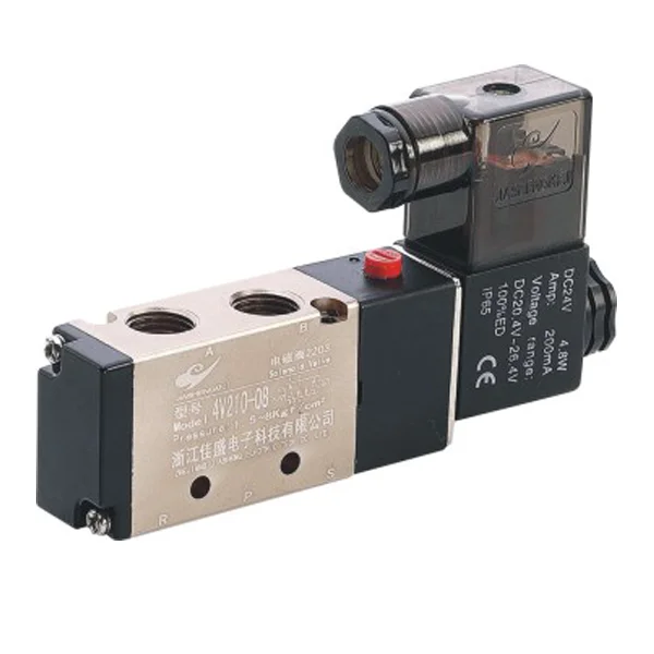 airtac type 4v210-06 4v210-08 5 2 way solenoid valve wiring diagram pneumatic air valve 12v
