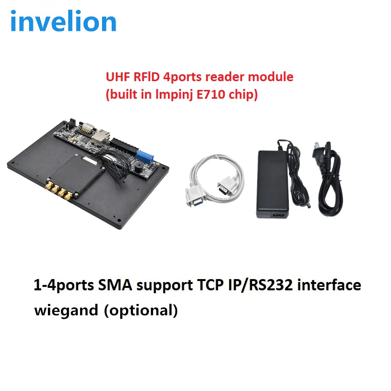 30M Long Range 1 4 8 16 Ports UHF Impinj E710 Chip RFID Reader Module with High Gain Antenna for Asset Tracking Management