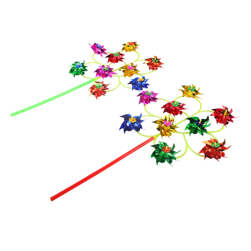 Custom Color Style Size Logo Kids Children Toys Windmill Garden Decor Pinwheel