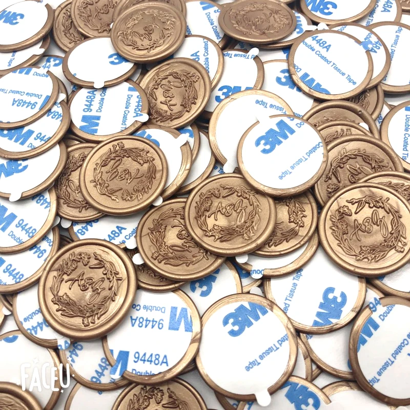 
Stamp Envelope Seal Plastic Wax Stickers, Decoration Custom Flower Safety Adhesive Wax Stamp Sticker 