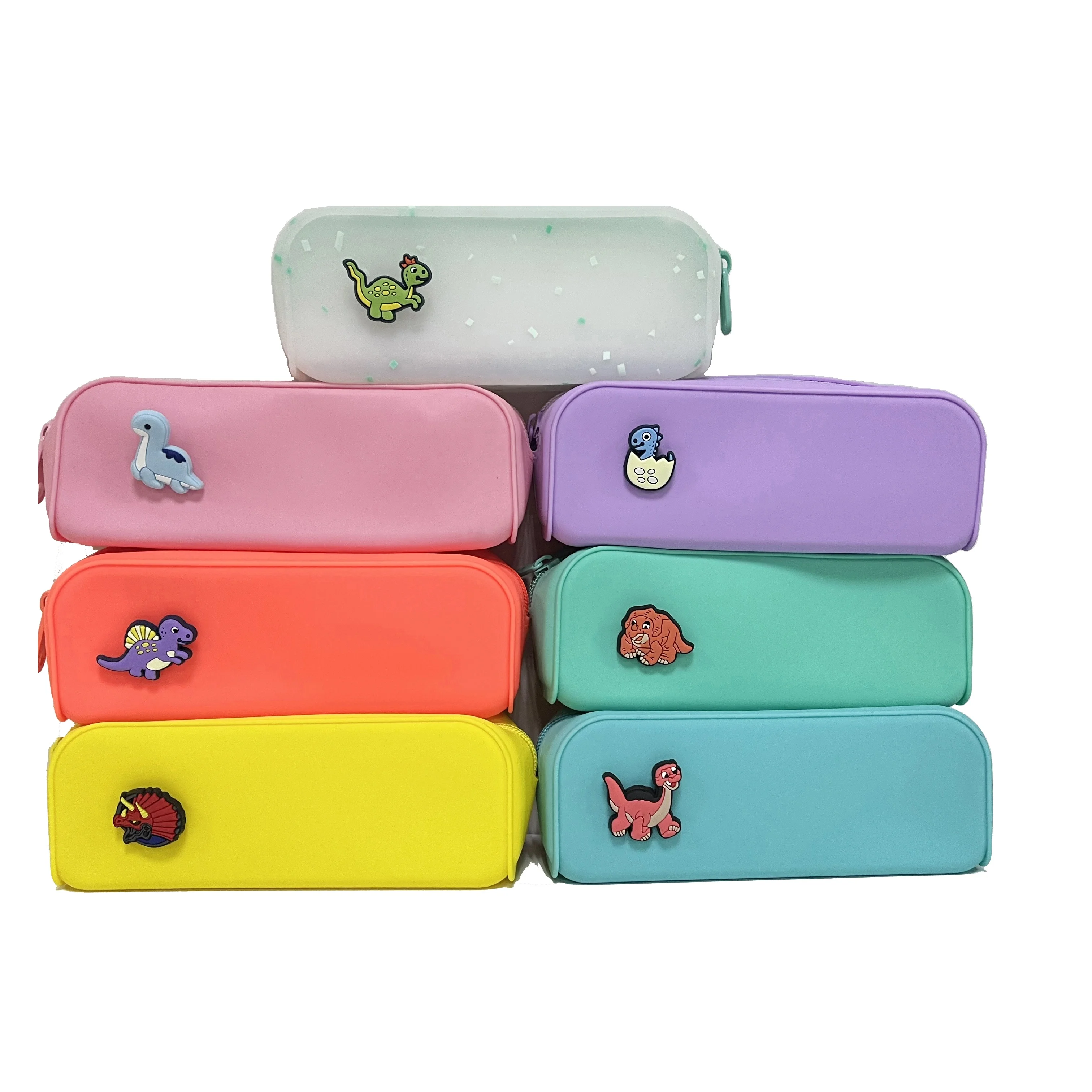 DIY  silicone  pencil case for school silicone pencil pouch