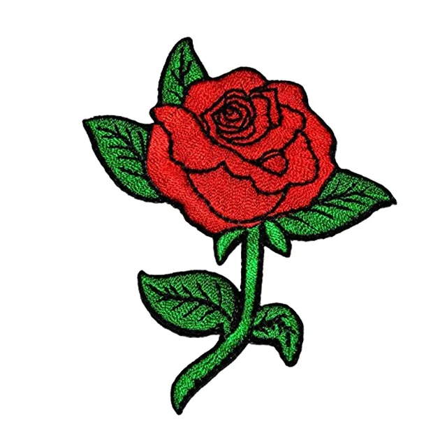 
 Пользовательские эмблемы Вышивка розы патчи  