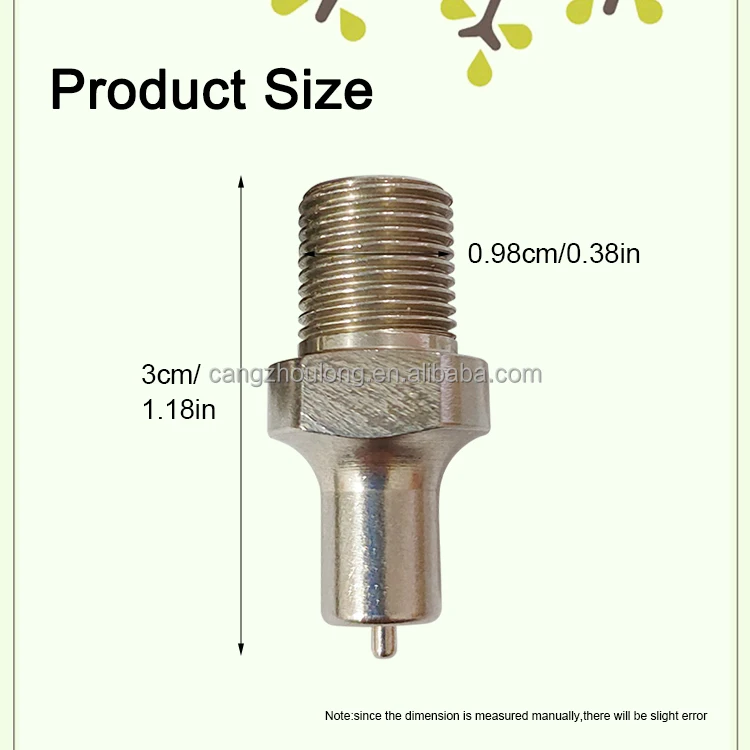 ZB LMR-31 Rodent Water Drinking Nipples Stainless Steel Drinker Nipples Rabbit Nipple Drinkers for Rabbit