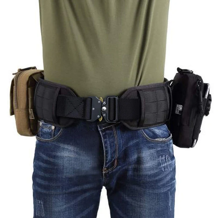 In Stock Tactical Webbing Riggers Web Belt Heavy-Duty Quick-Release Metal Buckle Belt for Men