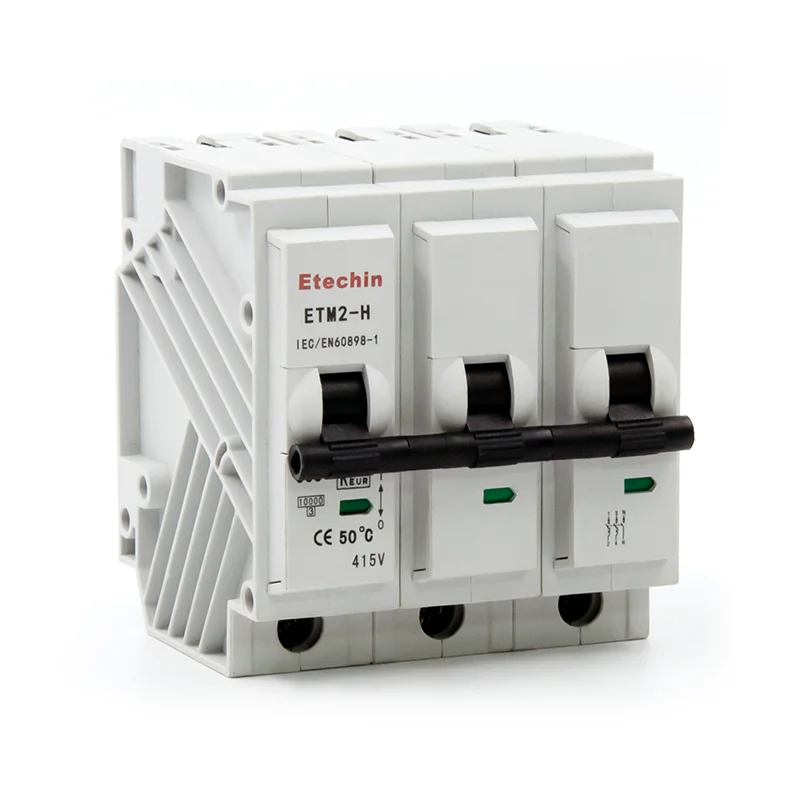 ETM2-H MCB 3 pole Miniature circuit breaker Mini 10KA Kema 63 amp 63a plug in Circuit Protector manufacturer Household 25A L7
