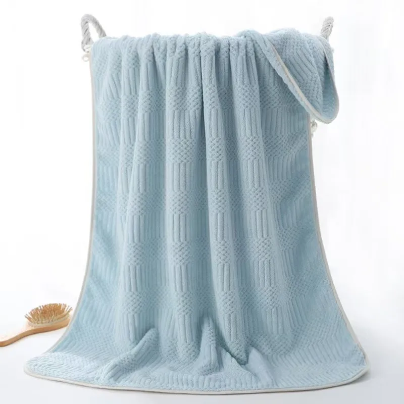 wholesale Thickened coral velvet bath towel Household adult bath wrap absorbent quick-drying beach towel