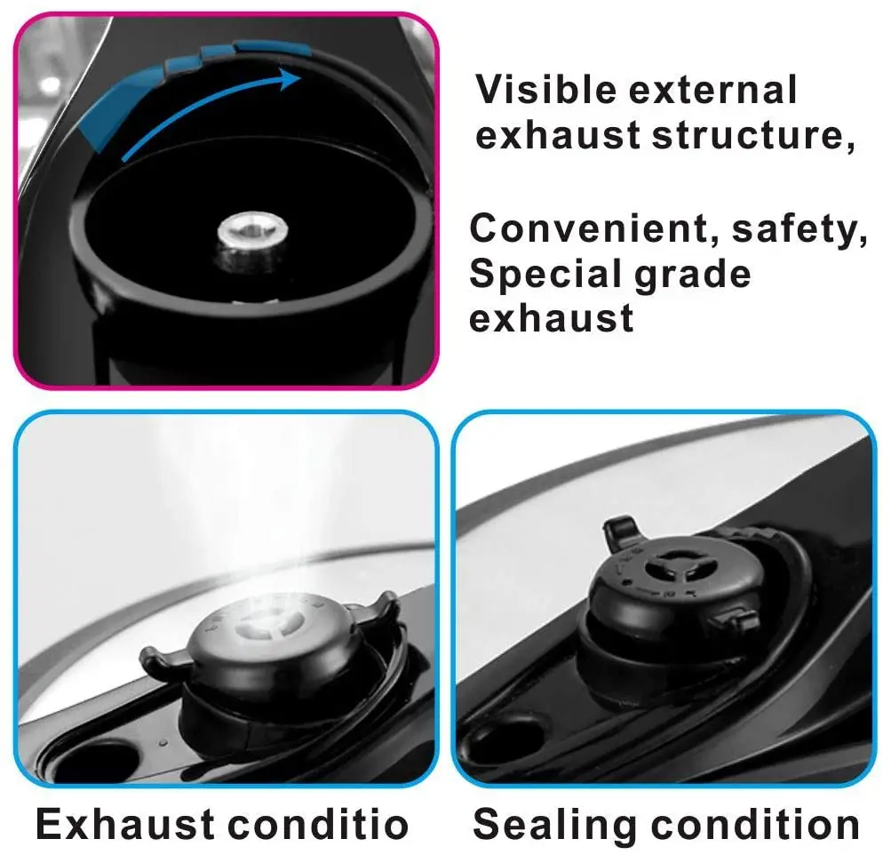 Electric Pressure Cooker Air Fryer Quick Cooking Kitchenware 5L Rice Cooker