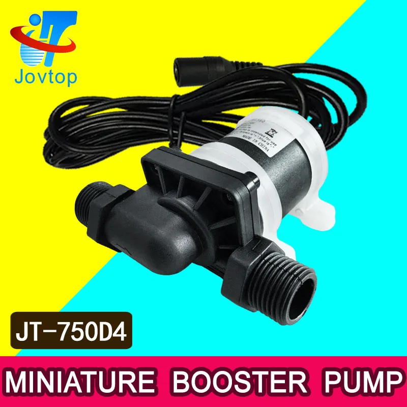 JOVTOP Micro small dc 24v 12 volt high pressure booster hot water submersible pump fountain
