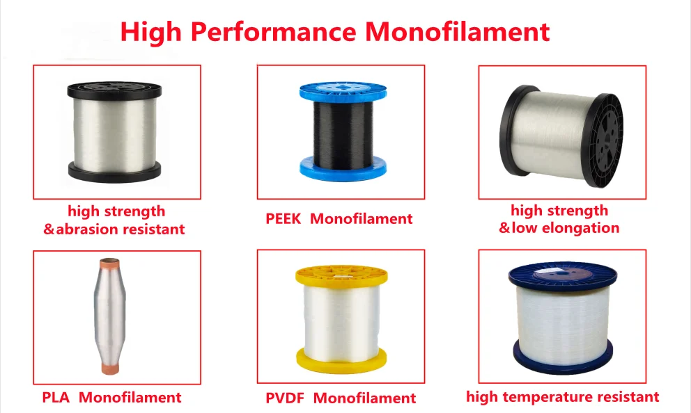 Manufacturer wholesale polyester monofilament yarn 20D/1F-1000D/1F