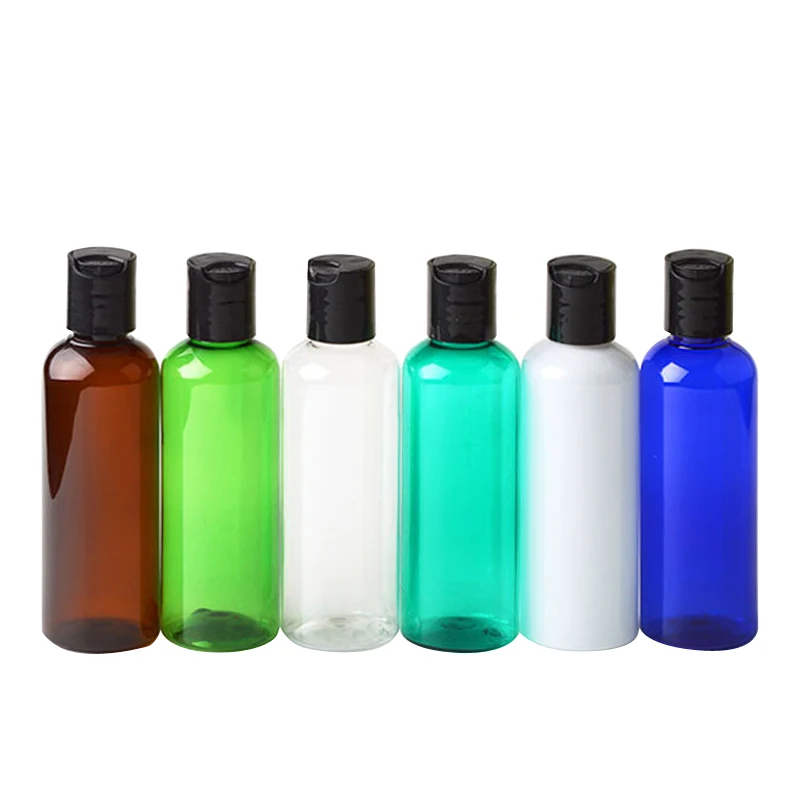 
100ml PE Plastic Spray Cosmetic Bottle Transparent Blue Green Brown Custom Accept Stock Product Wholesale 