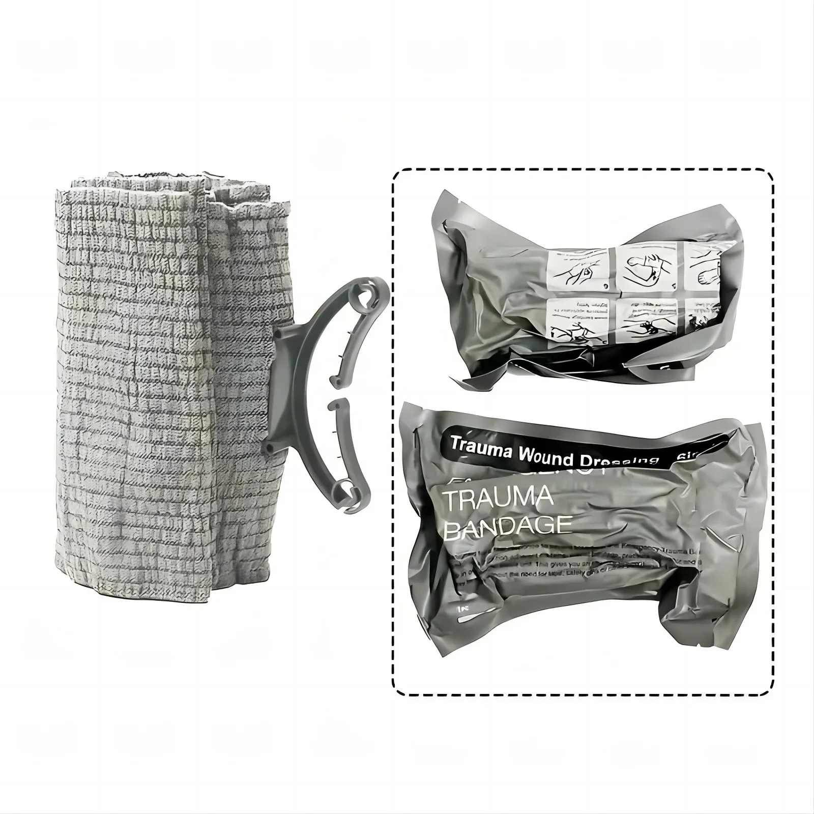 New Arrival First Aid Wound Emergency Trauma Dressing Elastic Combat Israel Tactical Israeli Bandage