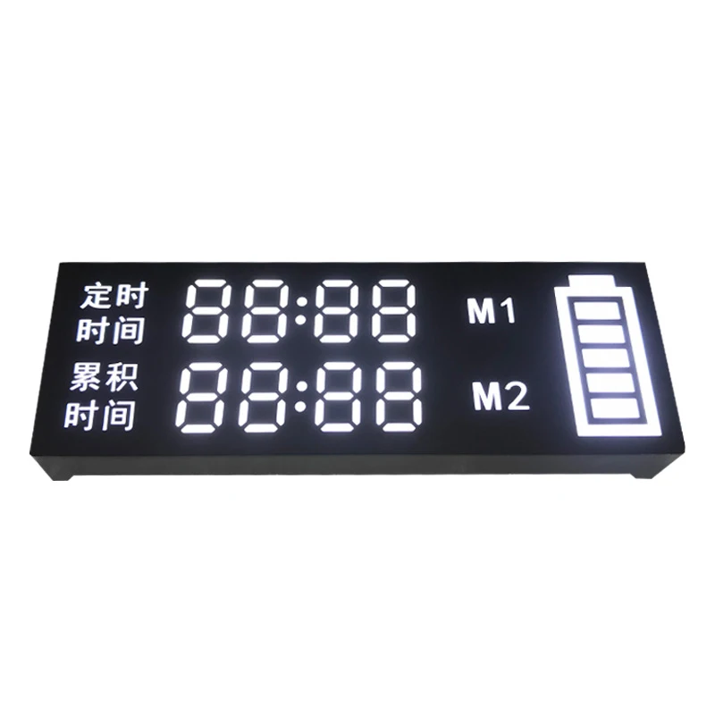 Supplier Custom Size LED Electric Vehicle Car Dashboard LCD Display White Light Common Cathode Common Anode 7 Segment Displays
