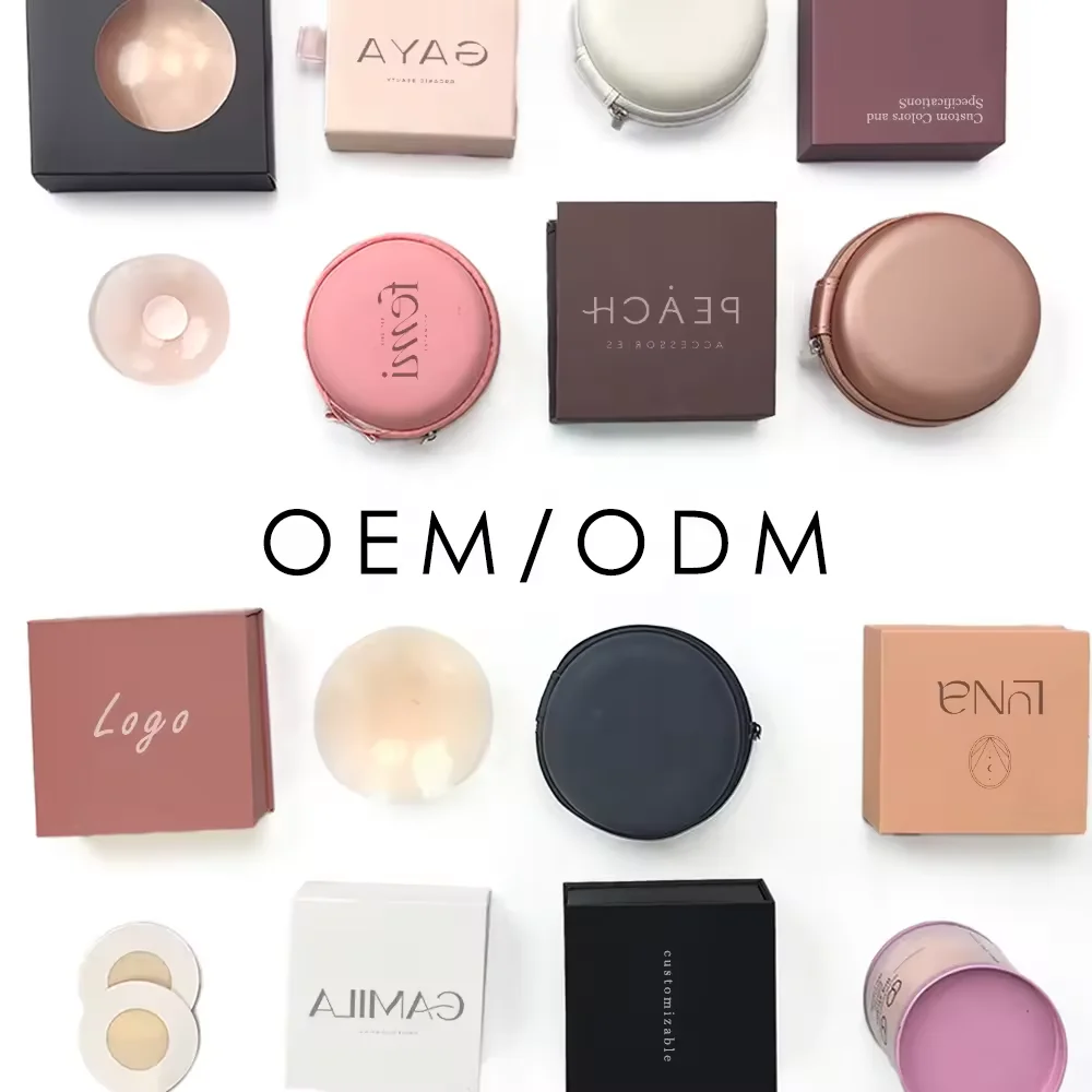 Reusable Invisible Silicone Nipple Covers with Strong Adhesive  Customized Packaging for Women Perfect for All Day Comfort