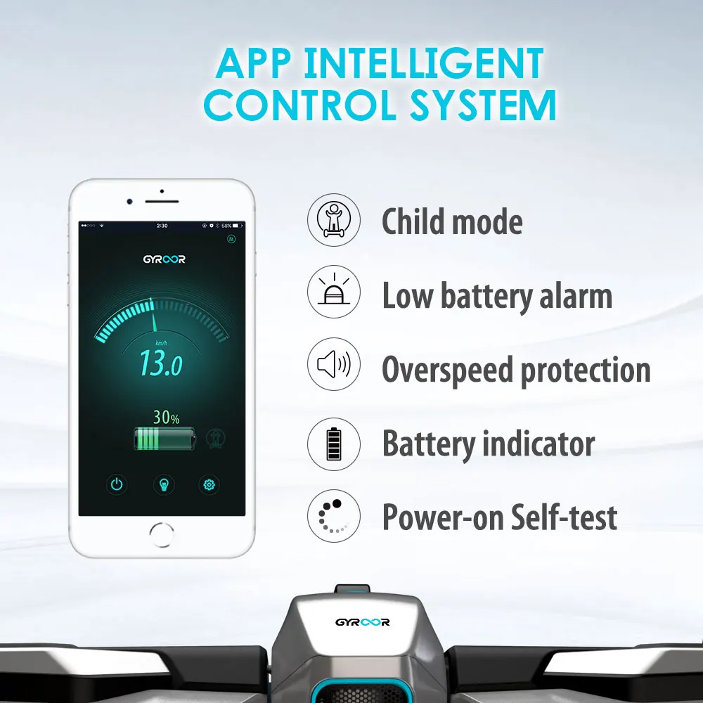 Gyroor The best smart board hoverboard scooter hoverboard Good price of New product