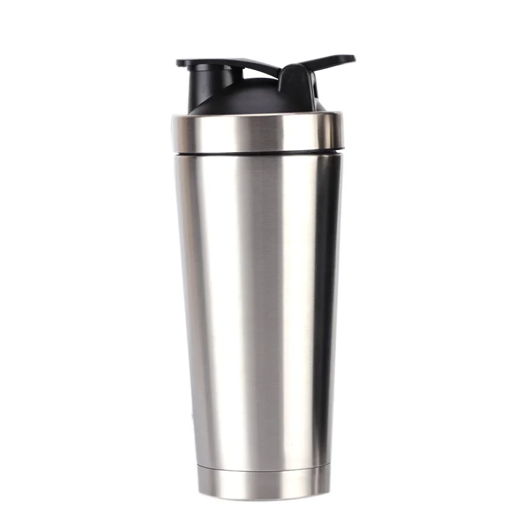 Wholesale  shake beker 750ml protein Shakers Double Walled Insulated Stainless Steel Sport Gym blenders bottle shaker
