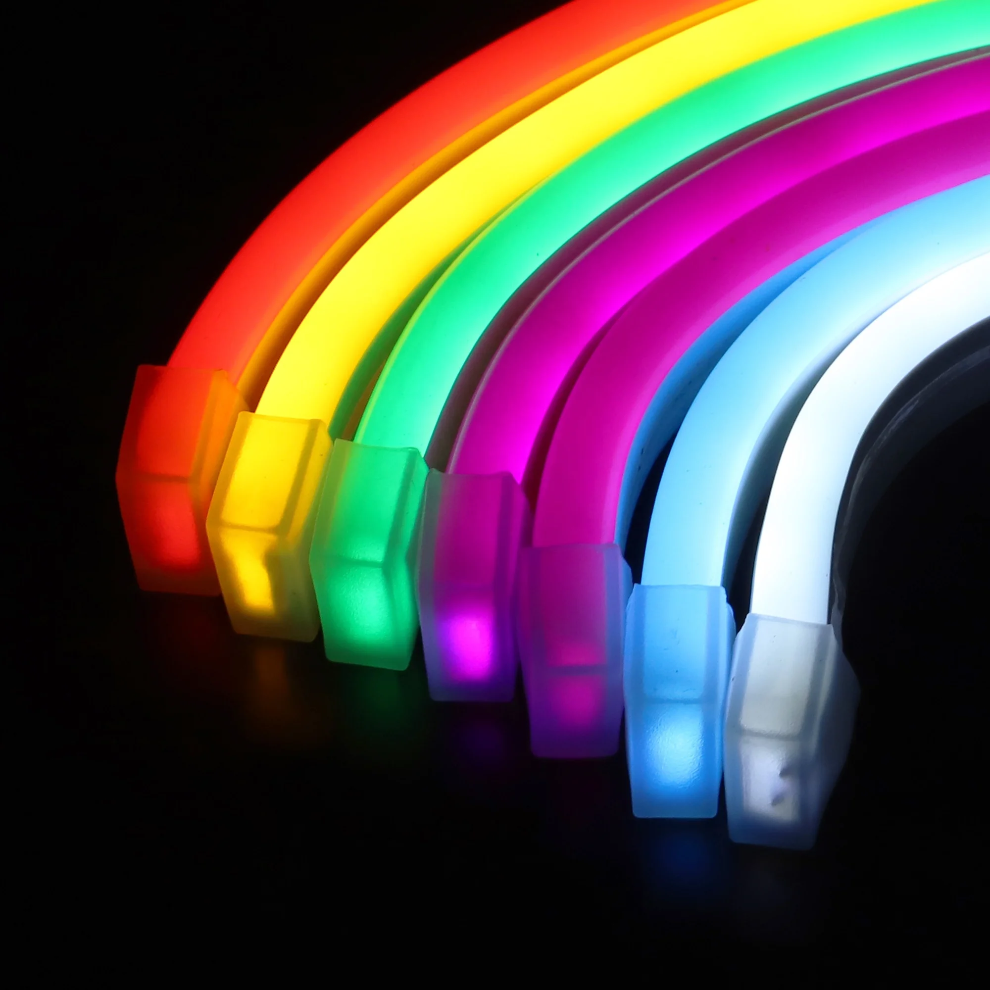 Оптовая продажа 12 В 5 м 2835/5050 RGB Светодиодная лента меняющая цвет дистанционное управление приложениями гибкая интеллектуальная светодиодная