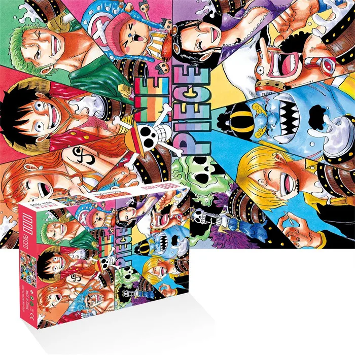 1000PCS Demon Slayer Jujutsu Kaisen Goku Luffy Uzumaki Genshin Impact Spirited Away Totoro Crayon Shin-chan Anime Jigsaw Puzzles