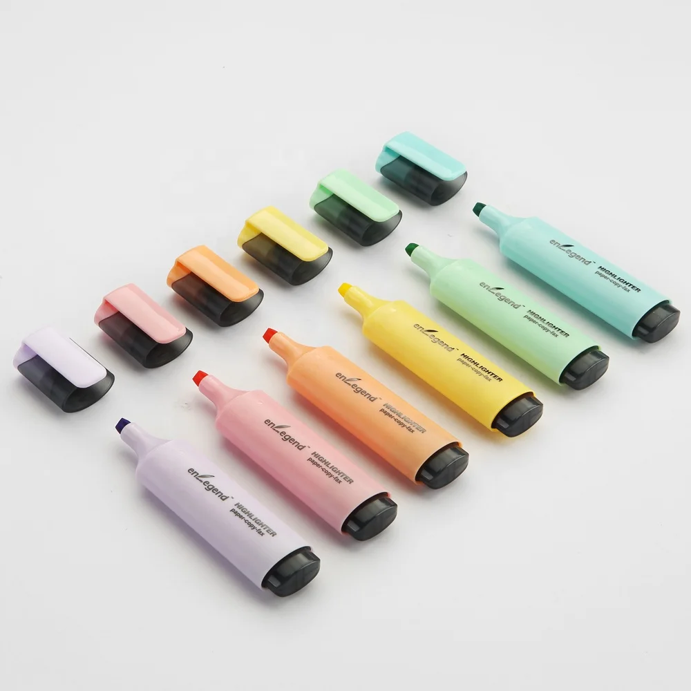School & Office Bliss: Classic Style Highlighter Pens in Exclusive Stationery Set