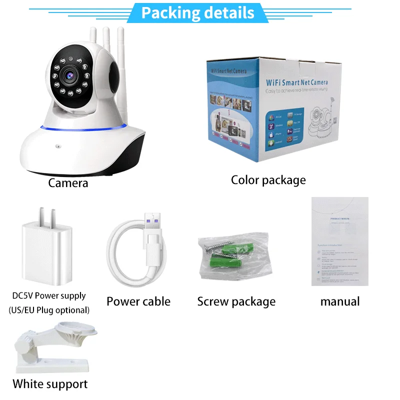 Indoor Smart Home Wifi Wireless Camera Audio Baby Care Monitor 1mp Camera Baby Audio Monitor
