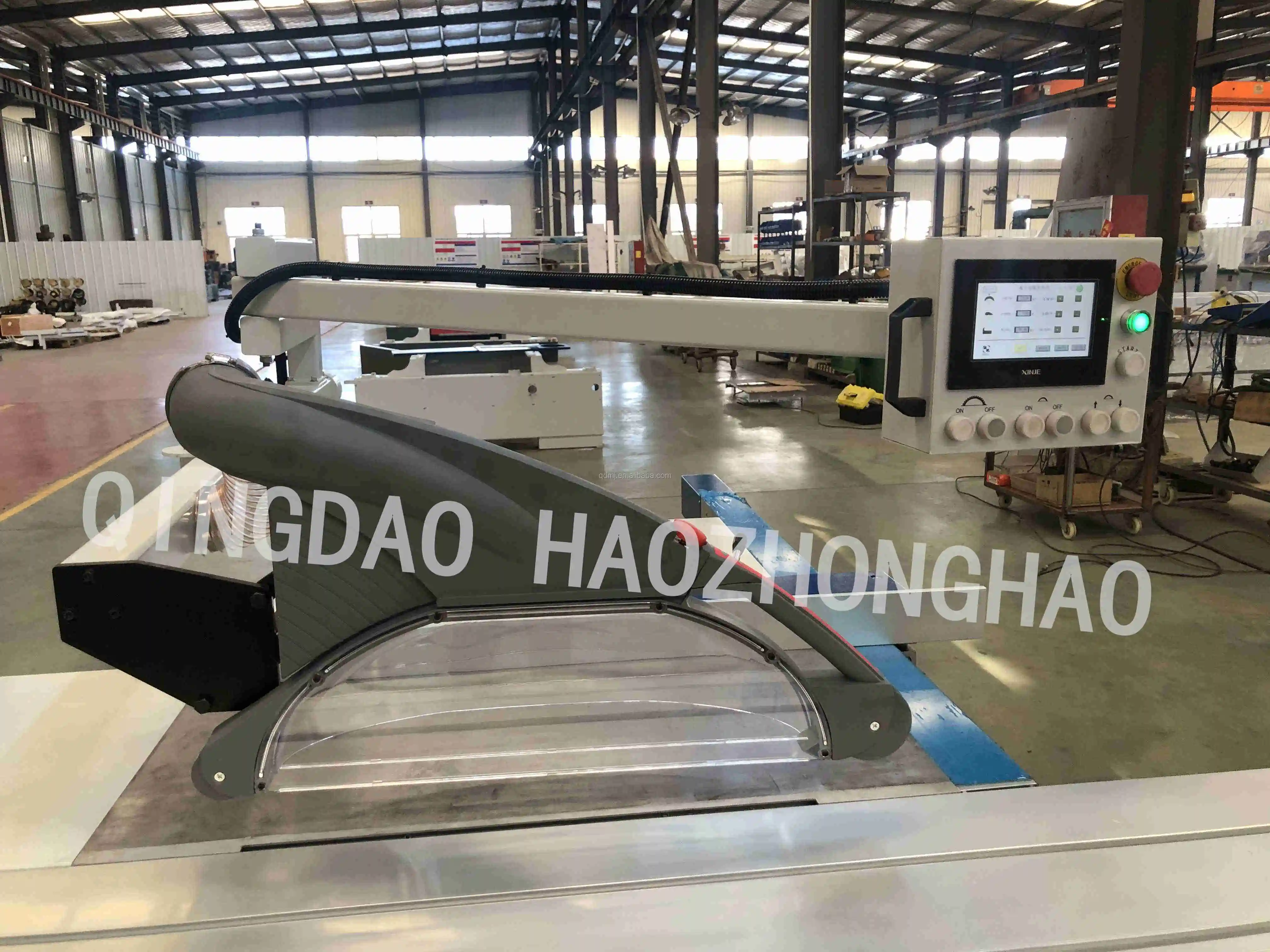 Деревообрабатывающая Автоматическая фанера MDF PLC контроль CNC скользящая резка режущая панель пильный станок