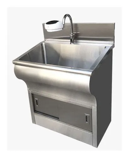 W07 Operating room sink  stainless steel hand wash sink with tap holes for operating room equipment