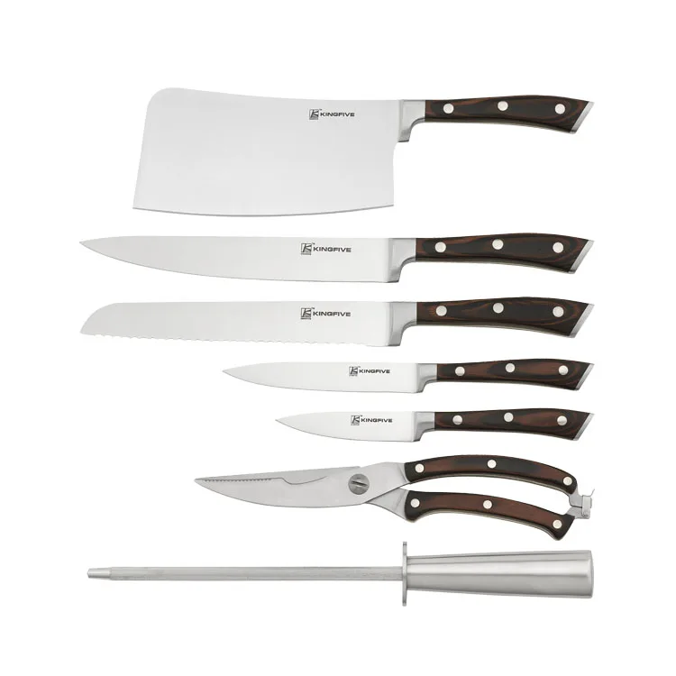 
8 pcs knife set with Knife Block 