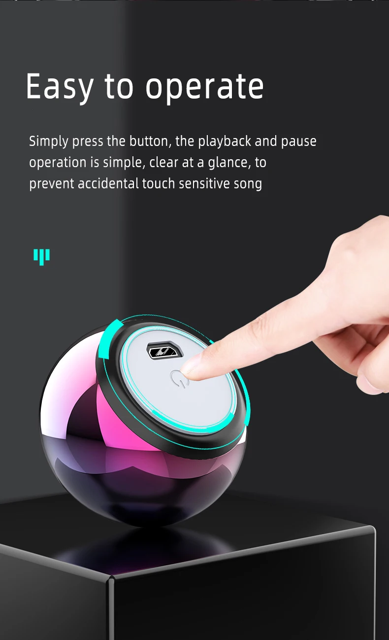 Dropshipping 2021 Tws Super Mini Multifunction Outdoor Sports Portable Round Small Steel Cannon Wireless Bt Speaker Manufacturer